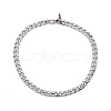 Tarnish Resistant Unisex 304 Stainless Steel Cuban Chain Necklaces NJEW-JN03489-02-2