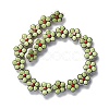 Handmade Porcelain Flower Beads Strands PORC-F003-01L-3