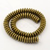 Electroplate Non-magnetic Synthetic Hematite Heishi Beads Strands G-M007-20D-2