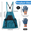 Outdoor Gardening Oxford Fabric Apron and Nylon Safety Work Gloves Sets AJEW-GF0010-19B-2