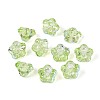 Electroplate Transparent Glass Beads Strands EGLA-N055-03A-02-1