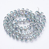 Electroplat Glass Beads Strands X-EGLA-Q092-10mm-D08-2