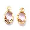 Eco-Friendly Brass with Glass Pendants KK-K268-01U-2