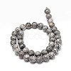Natural Map Stone Beads Strands G-P075-15-10mm-2