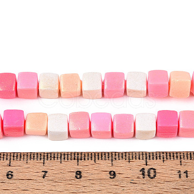 Handmade Polymer Clay Beads Strands CLAY-N013-25A-03-1