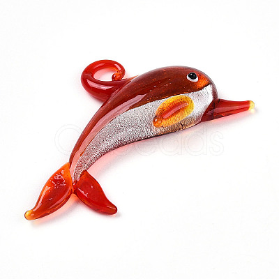 Handmade Lampwork Big Pendants LAMP-T023-10-1