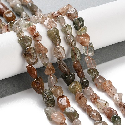 Natural Rutilated Quartz Beads Strands G-P497-01C-19-1