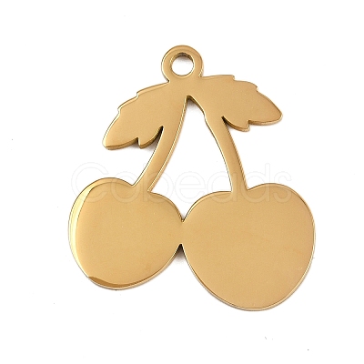 304 Stainless Steel Pendants STAS-I338-04G-1
