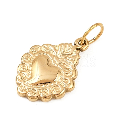 304 Stainless Steel Pendants STAS-K307-02B-G-1