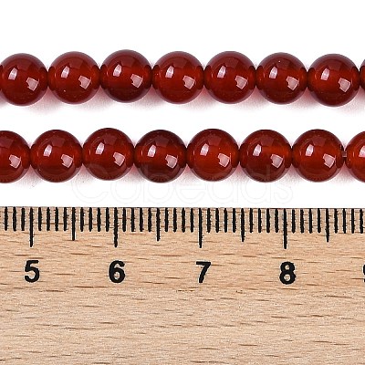 Natural Carnelian Beads Strands G-G338-6mm-01-1