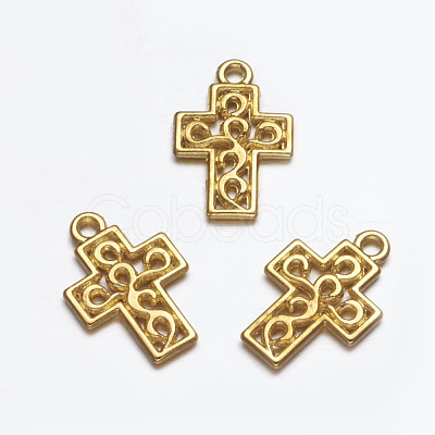 Tibetan Style Alloy Pendants EA0111Y-G-1
