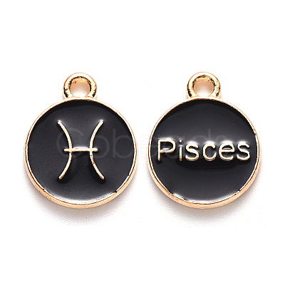 Alloy Enamel Pendants LS-ENAM-S124-01B-08H-1