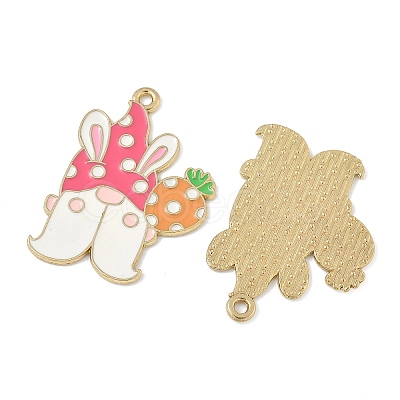 Easter Alloy Enamel Pendants ENAM-I082-02G-03-1
