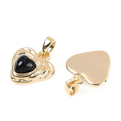 Brass Charms KK-U043-51G-02-1