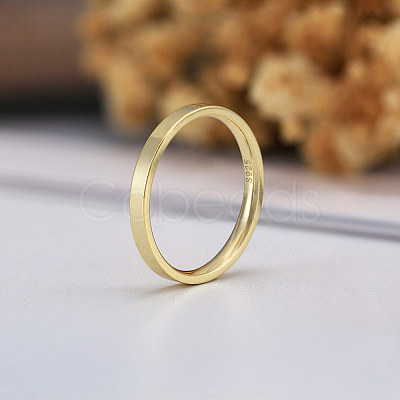 925 Sterling Silver Plain Band Rings RJEW-P099-01B-G-1