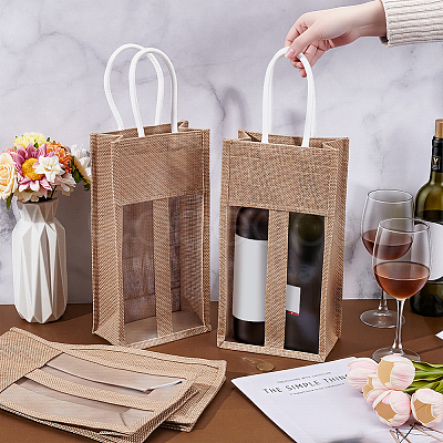 4Pcs Jute Tote Bags ABAG-WA0001-27-1