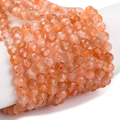 Natural Sunstone Beads Strands G-F770-C01-04-1