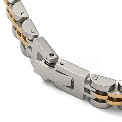 Ion Plating(IP) 304 Stainless Steel Thick Link Chain Bracelet BJEW-G649-09B-E-1