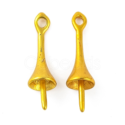 Brass Bead Cap Bails KK-G502-17A-G-1