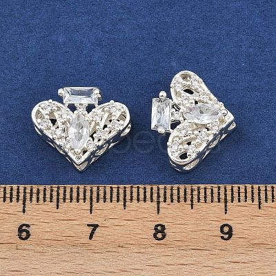 Brass Pave Cubic Zirconia Multi-strand Links ZIRC-F145-09S-01-1