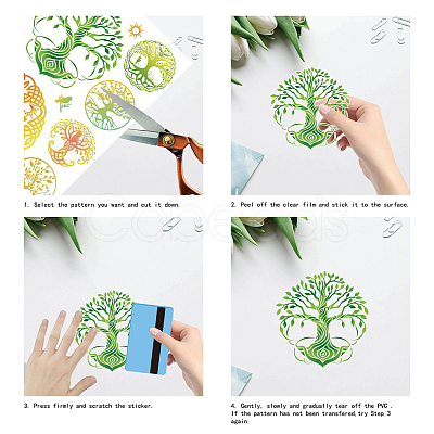 Custom Waterproof PVC Window Stickers DIY-WH0290-006-1