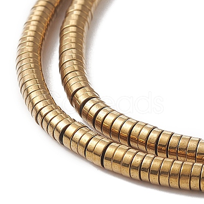 Electroplate Non-magnetic Synthetic Hematite Beads Strands X-G-J164A-3mm-07-1