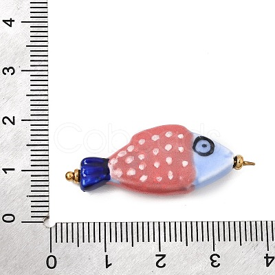 Handmade Porcelain with 304 Stainless Steel Pendants SA-CBA2018-05G-01-1