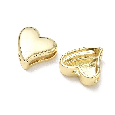 Brass Slider Charms KK-CBA9234-19G-1