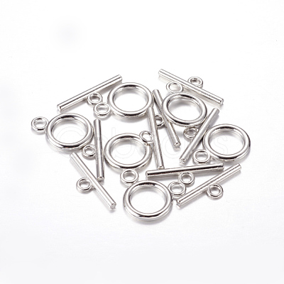 Alloy Toggle Clasps TIBE-E001-P-1