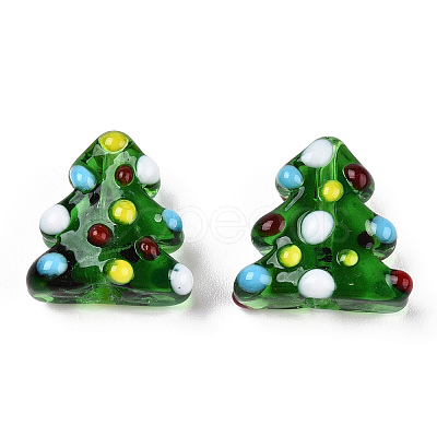 Handmade Bumpy Lampwork Beads Strands LAMP-Q031-012-1