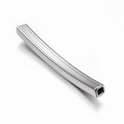 Tarnish Resistant 304 Stainless Steel Tube Beads STAS-G137-24P-1