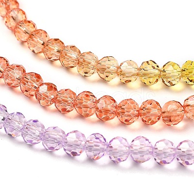 Transparent Painted Glass Beads Strands LS-DGLA-A034-T4mm-A12-1