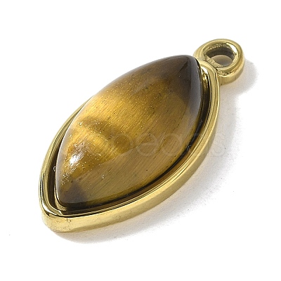 Natural Tiger Eye Pendants STAS-L277-09G-01-1