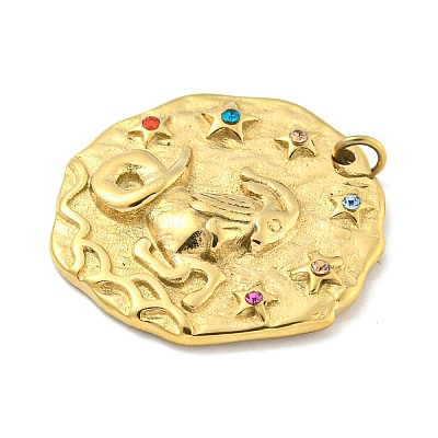 Real 18K Gold Plated PVD Vacuum Plating 304 Stainless Steel Pendants STAS-L278-003G-10-1