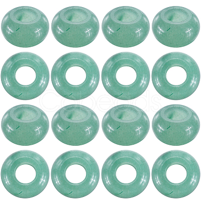 16Pcs Natural Green Aventurine European Beads G-SC0003-03B-1