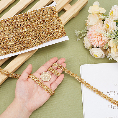 Polyester Centipede Lace Ribbon OCOR-WH0088-43B-03-1