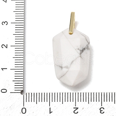 Natural Howlite Pendants GG-CBA5FCC-01G-02-1