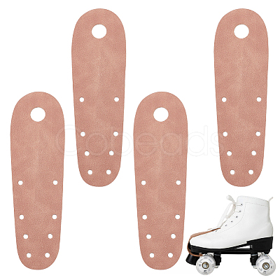 Suede Flat Toe Guard Protectors AJEW-WH0270-860A-01-1