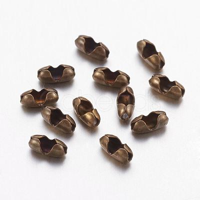 Brass Ball Chain Connectors X-KK-EC309-1-AB-1