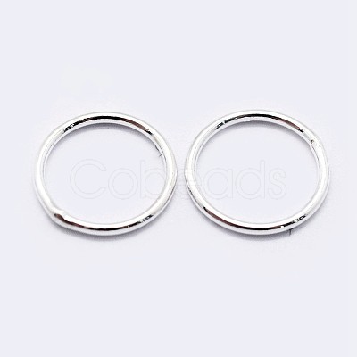 925 Sterling Silver Soldered Closed Jump Rings STER-F036-03S-0.7x5-1