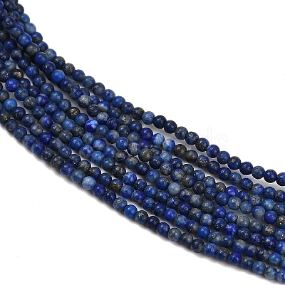 Natural Lapis Lazuli Beads Strands G-L628-A01-2mm-02-1