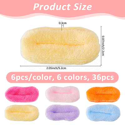 36Pcs 6 Colors Velvet Doll Lip FIND-FH0016-47A-1