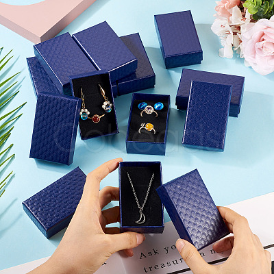 Rhombus Textured Cardboard Gift Storage Boxes LS-CON-TAC0010-03C-02-1