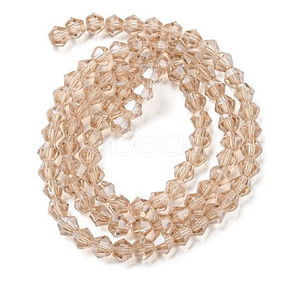 Transparent Electroplate Glass Beads Strands EGLA-A039-T2mm-A12-1
