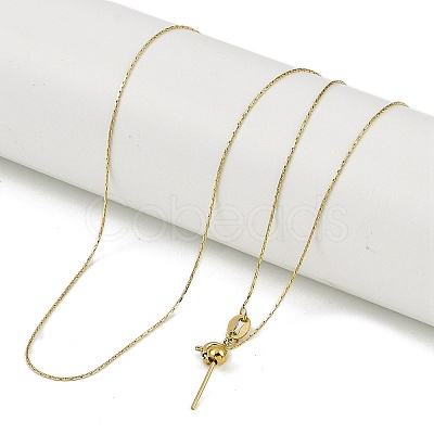 Ion Plating(IP) 304 Stainless Steel Boston Link Chains Necklaces X-NJEW-H042-08G-1