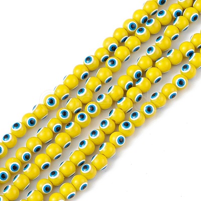 Baking Paint Glass Beads DGLA-C001-02B-1