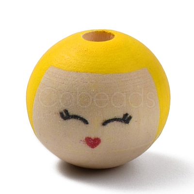 Wood Beads WOOD-WH0120-06A-1