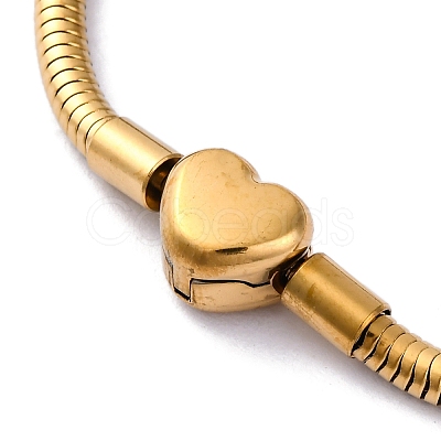 304 Stainless Steel Snake Chain Bracelets for Women BJEW-R010-01G-01-1
