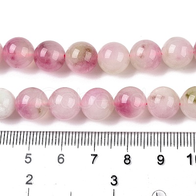 Dyed Natural White Jade Beads Strands G-T138-10mm-210-1-1