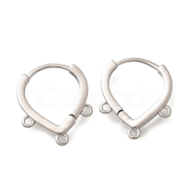 Brass Stud Earring Findings KK-Q035-08P-1
